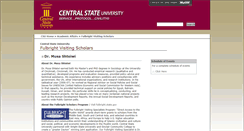 Desktop Screenshot of fulbright.centralstate.edu